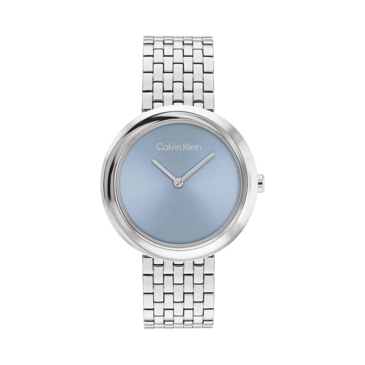 Women`s Twisted Bezel - 34mm 2H Quartz Watch - Stainless Blue by Calvin Klein