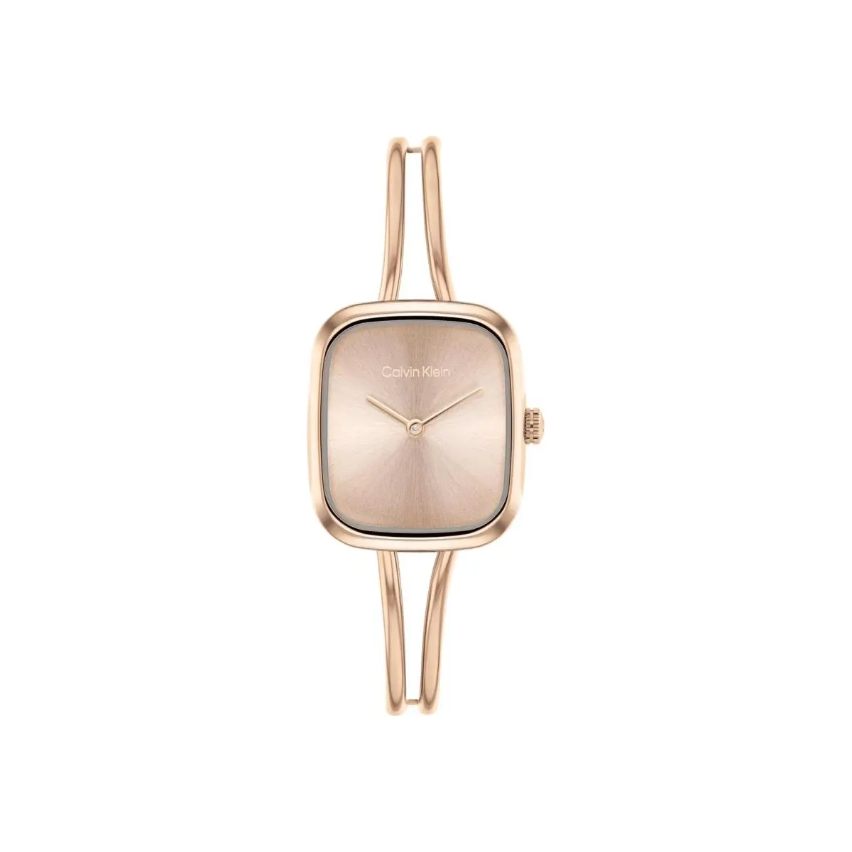 Women’s CK Adore Stainless Steel Watch – 24mm Tank Rose Gold by Calvin Klein