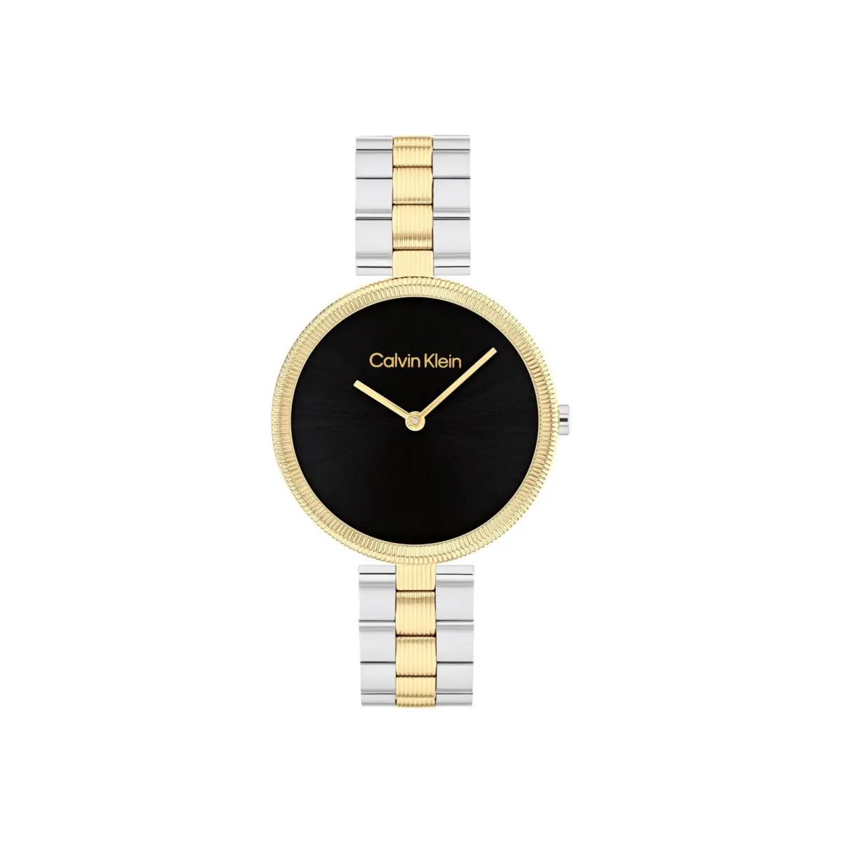 Gleam - Women`s 2H Quartz Watch Stainless Black Sunray Two Tone by Calvin Klein