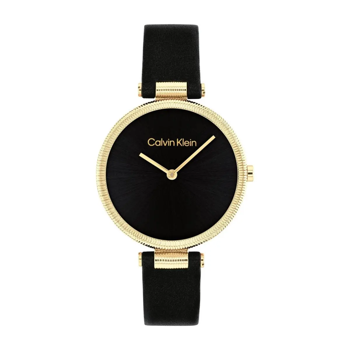 Gleam - Women`s 2H Quartz Watch Stainless Steel - Black Sunray by Calvin Klein