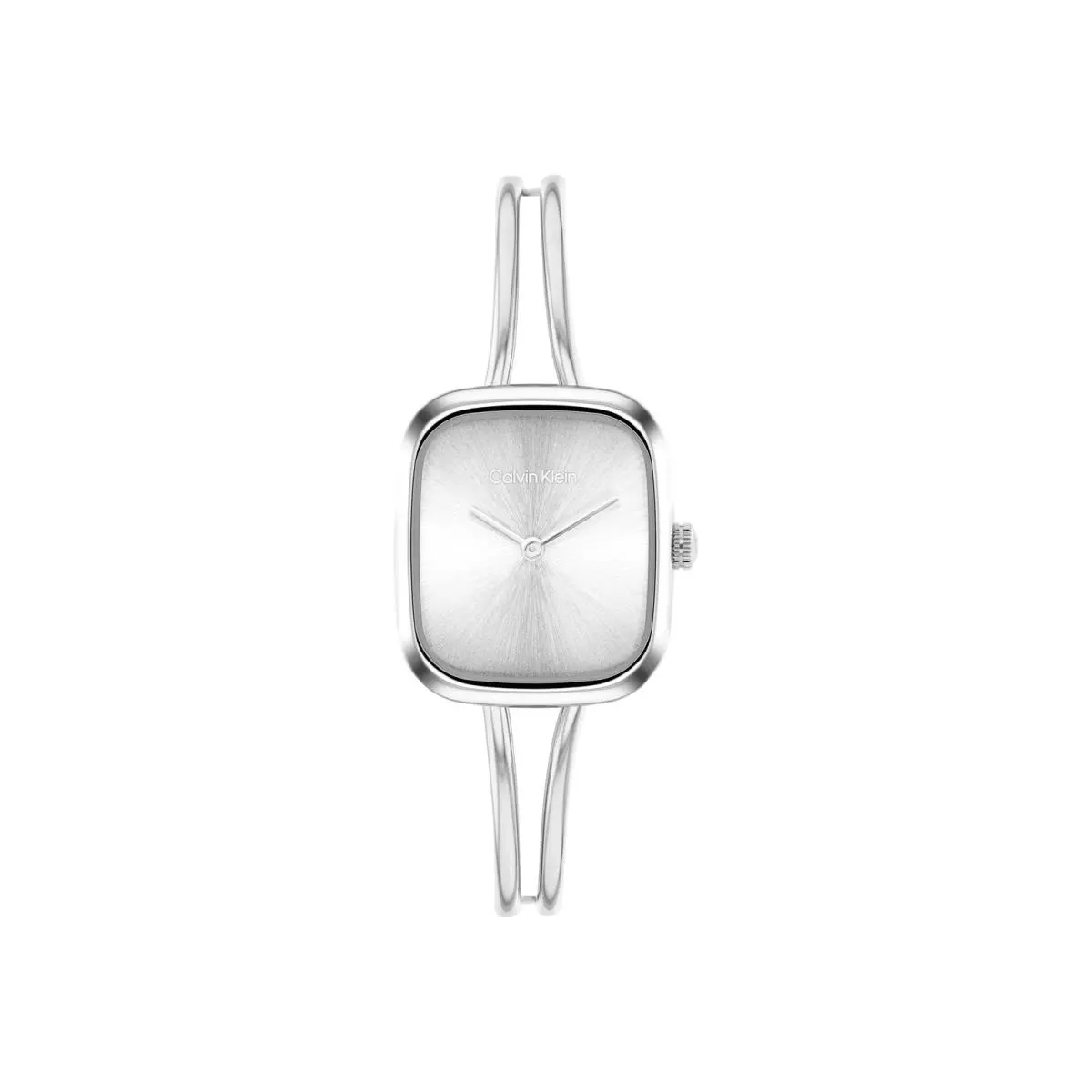Women’s CK Adore Stainless Steel Watch – 24mm Tank Case Silver by Calvin Klein