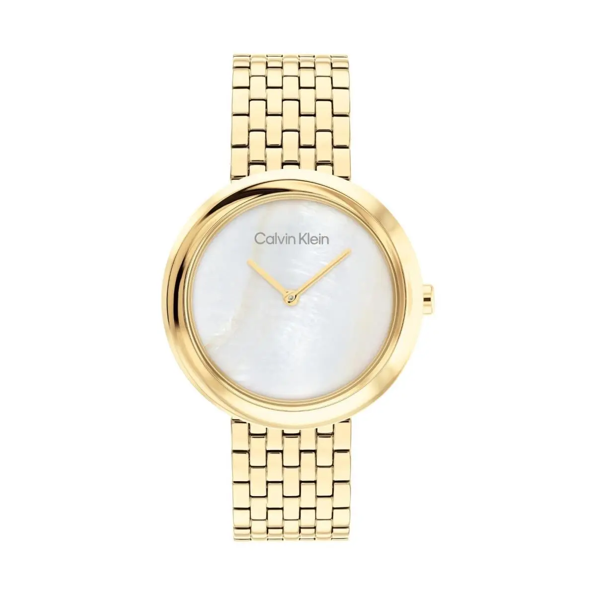 Women`s Twisted Bezel - 34mm 2H 34.0 White Mother of Pearl/gold by Calvin Klein