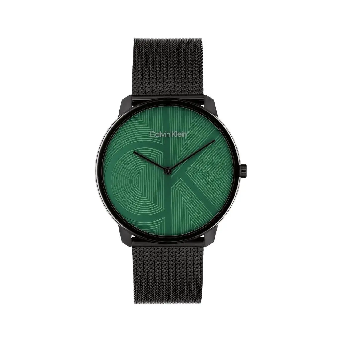 Men`s CK Iconic - 40mm 2H Quartz Watch - 40 Black/green by Calvin Klein