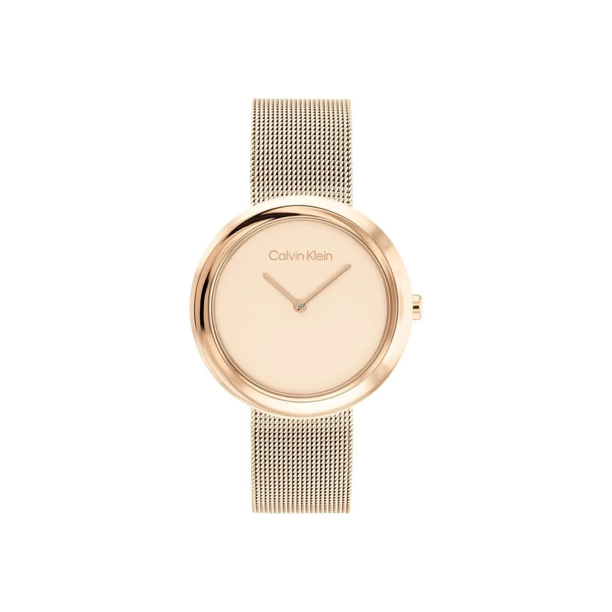 Women`s Twisted Bezel - 34mm 2H Quartz Watch - Rose Gold by Calvin Klein