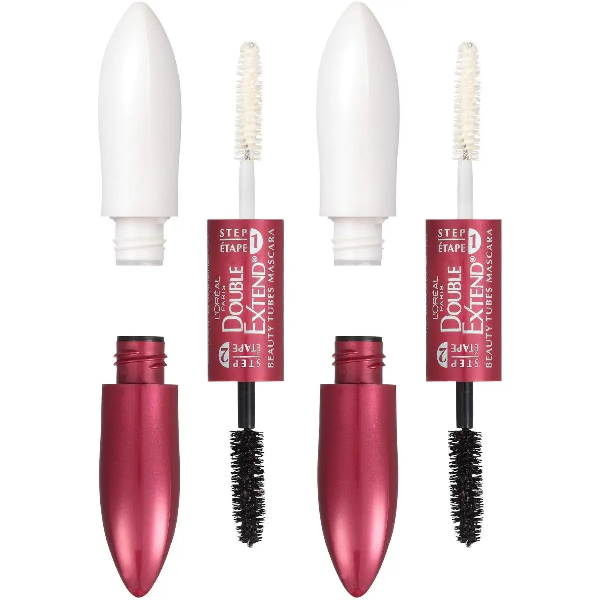 L`oreal Paris Makeup Double Extend Tubing Mascara Lengthening 2 Step by L'Oréal
