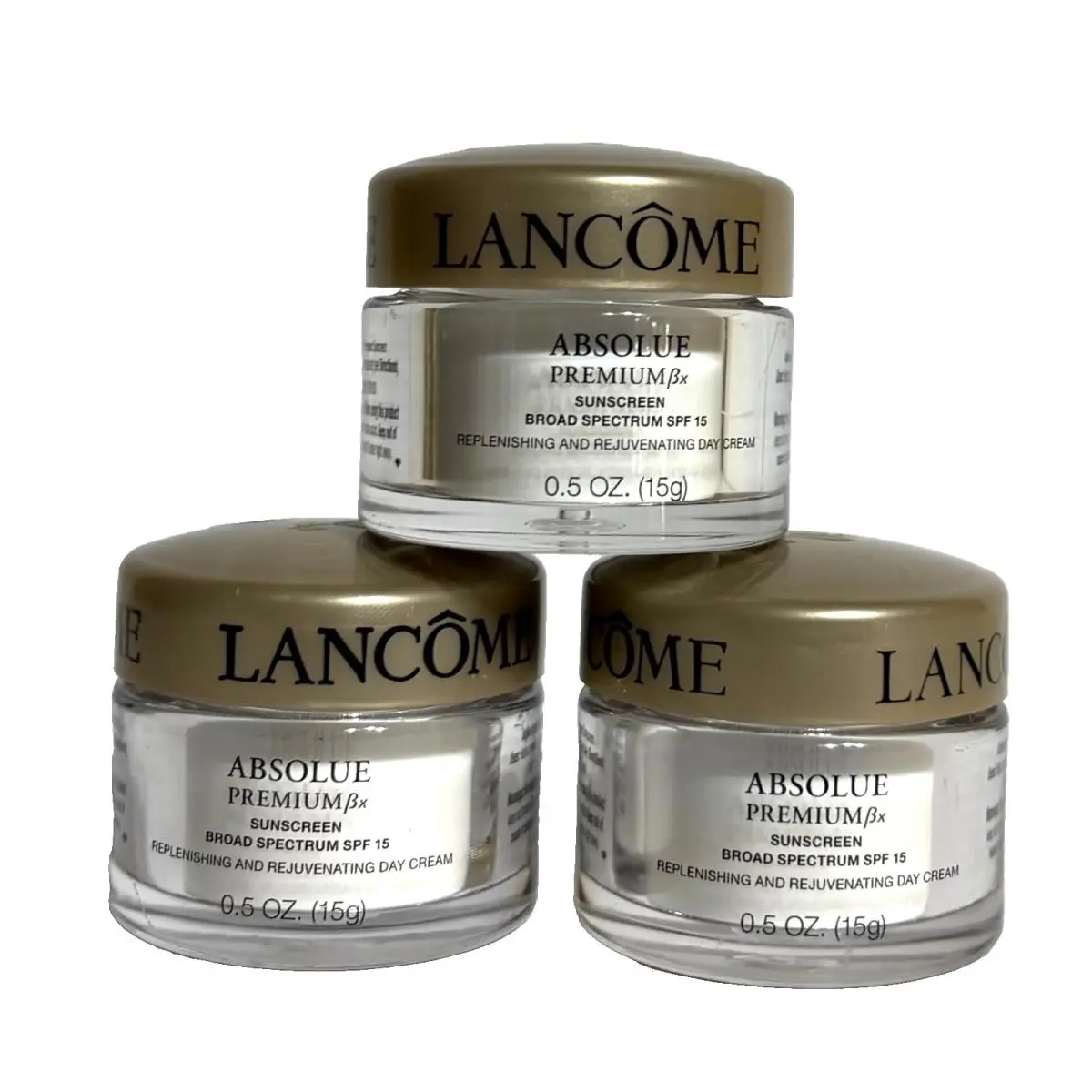 3 x Lancome Absolue Premium BX Regenerating Night Cream 0.5 oz/15 g Each - Set by Lancôme