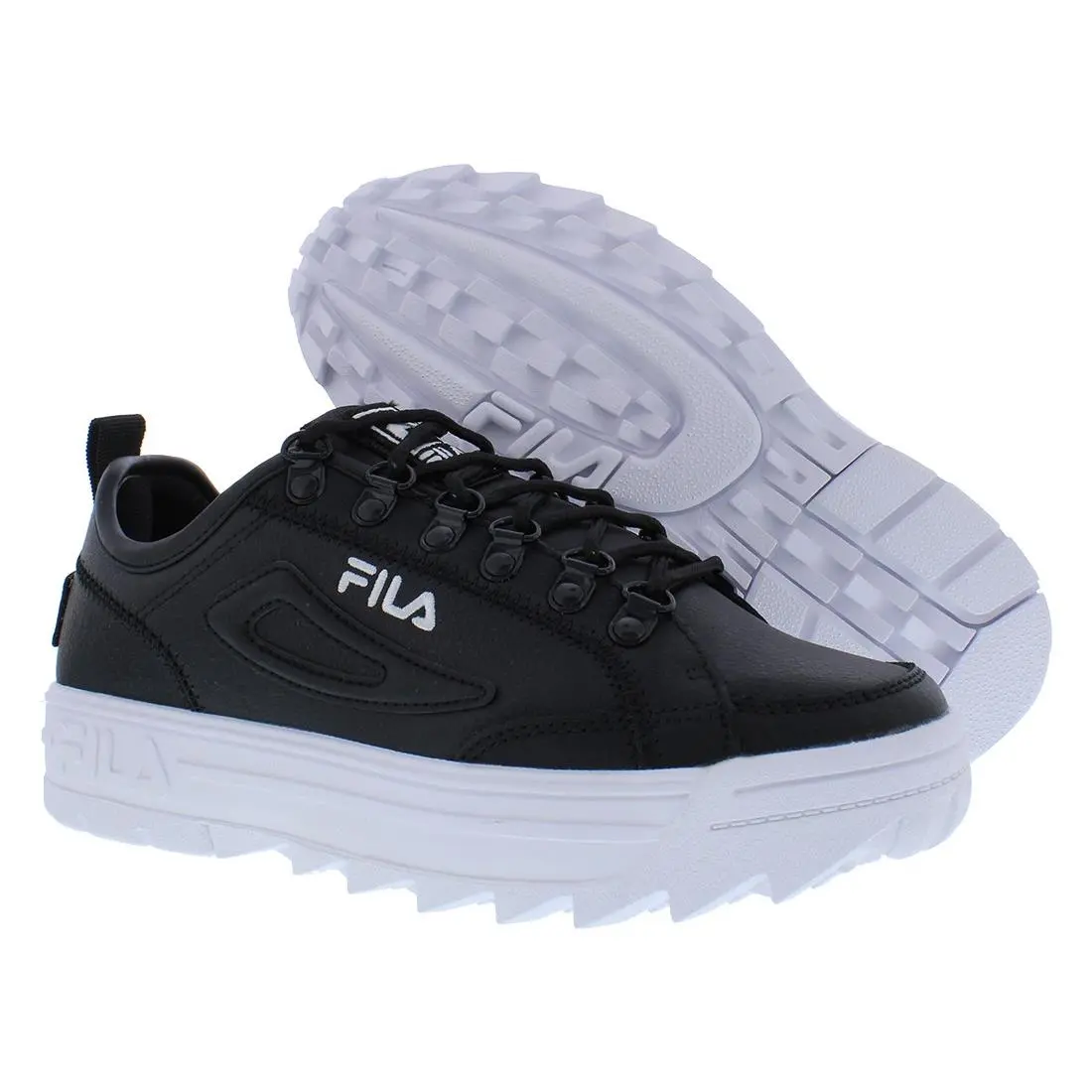 Fila Disruptor Court Womens Shoes Size 11 Color: Black/black/metallic Silver