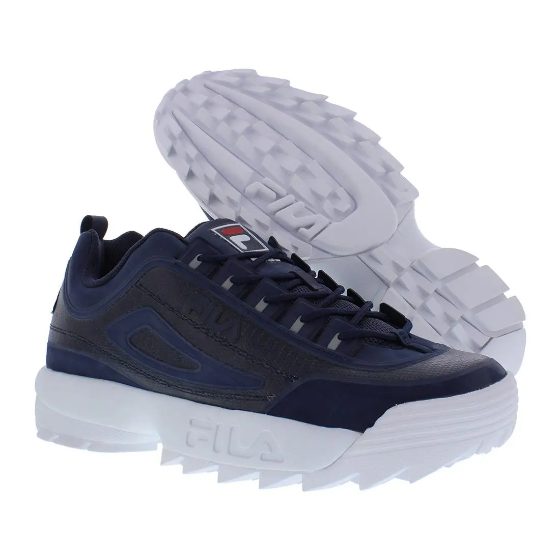 Fila Disruptor II No-sew Mens Shoes Size 11.5 Color: Navy/white/navy