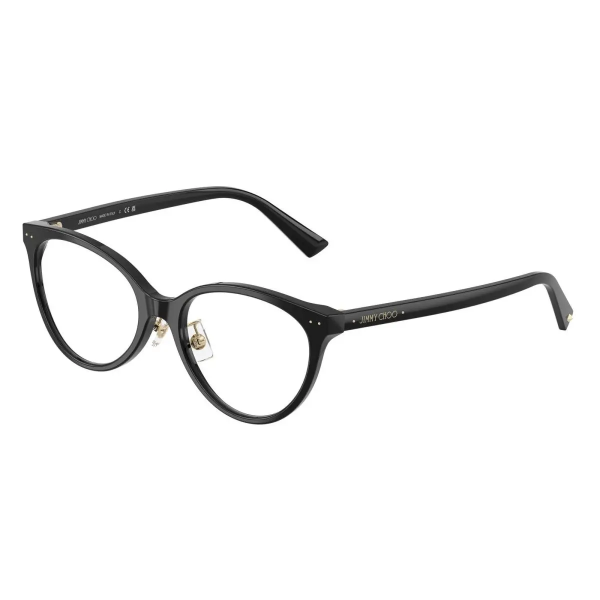 Jimmy Choo JC 3047 F Black Demo Lens 5000 Size 52 Eyeglasses