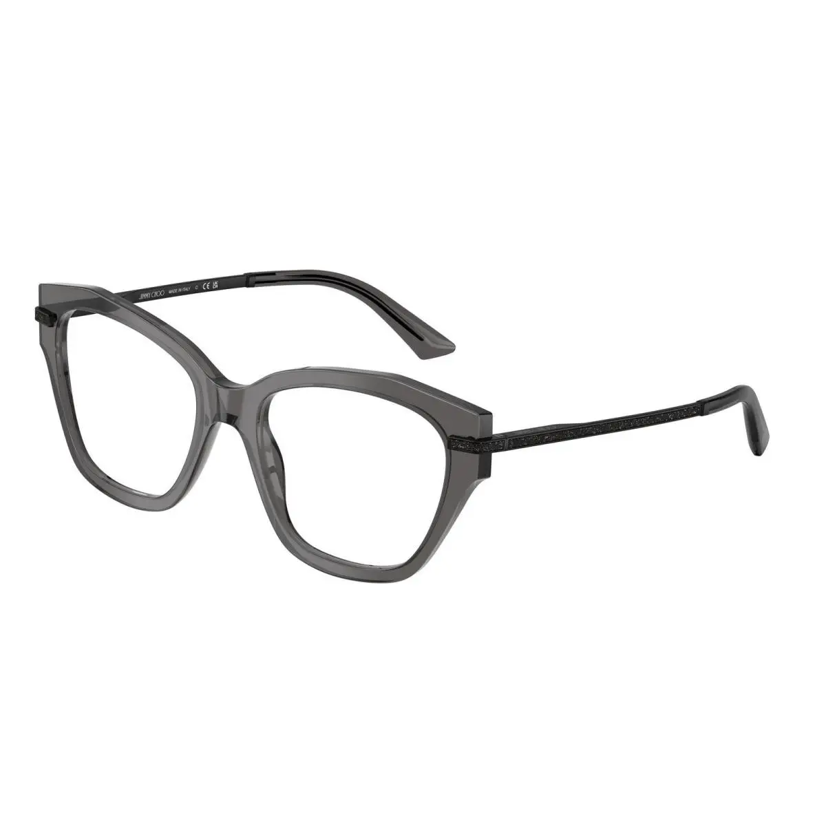 Jimmy Choo JC 3043 J Transparent Black / Demo Lens 5078 Size 54 Eyeglasses