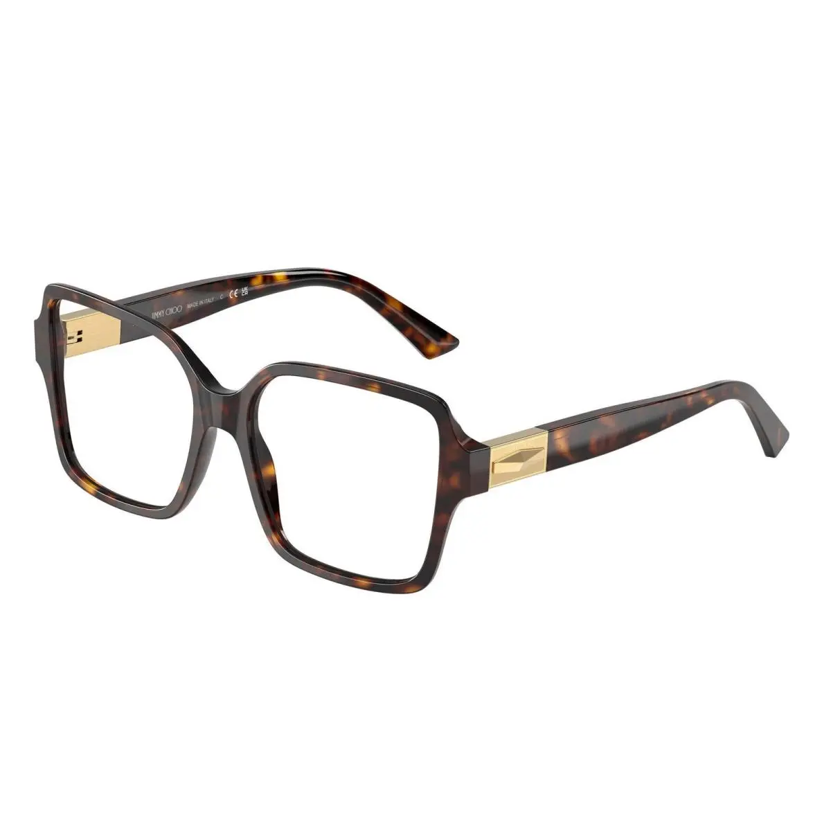 JC 3027 Havana Demo Lens 5002 Size 54 Eyeglasses by Jimmy Choo