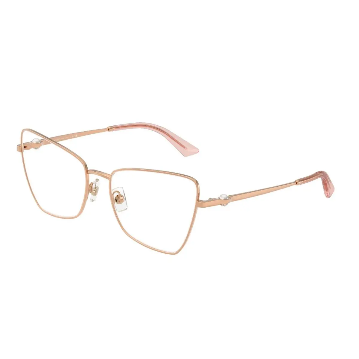 JC 2010 HB Rose Gold Demo Lens 3008 Size 54 Eyeglasses by Jimmy Choo