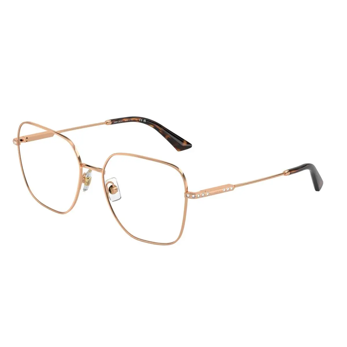 JC 2001 B Rose Gold 3008 Size 55 Eyeglasses by Jimmy Choo