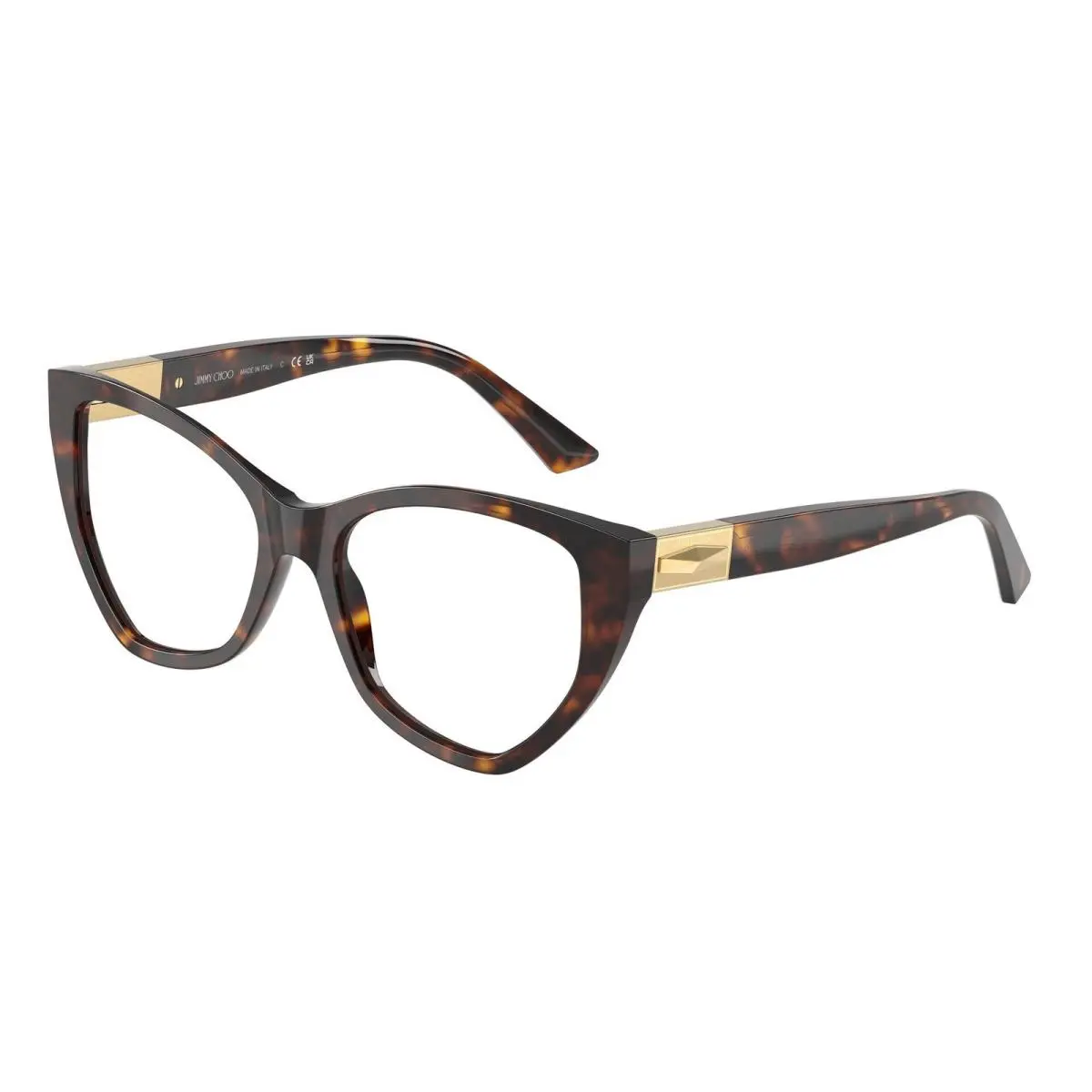 JC 3026 Havana Demo Lens 5002 Size 51 Eyeglasses by Jimmy Choo