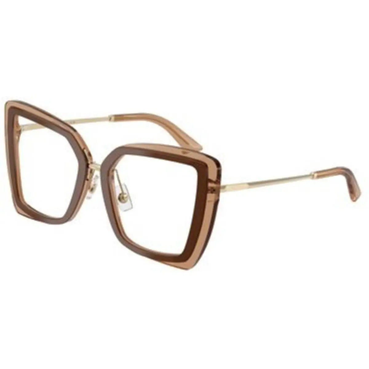 JC 3059 Brown/trasparent Tan / Demo Lens 5105 Size 52 Eyeglasses by Jimmy Choo