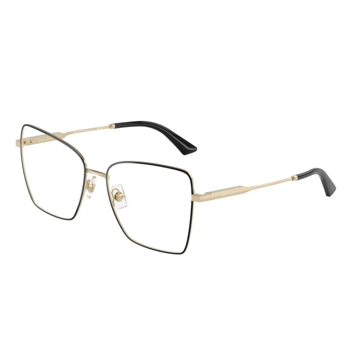JC 2007 Pale Gold/black / Demo Lens 3015 Size 53 Eyeglasses by Jimmy Choo
