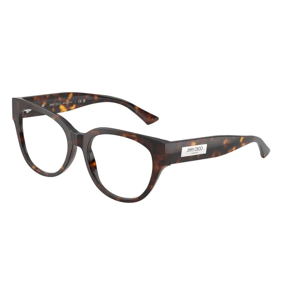 Jimmy Choo JC 3035 Havana Demo Lens 5002 Size 53 Eyeglasses