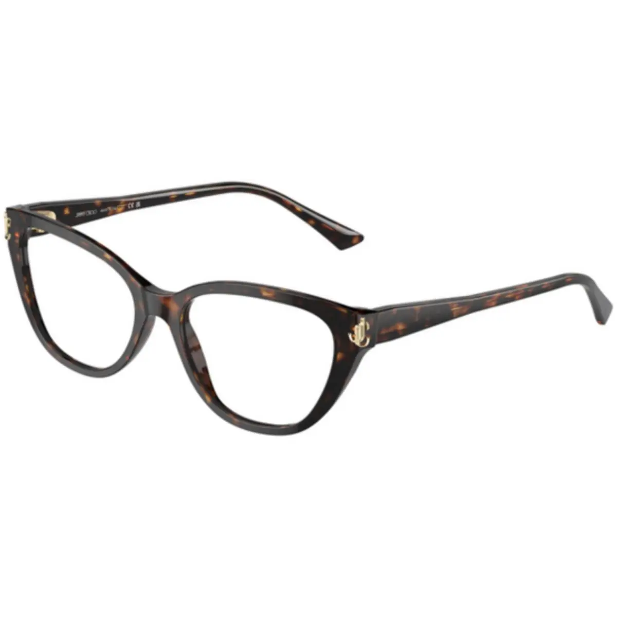 JC 3011 Havana Demo Lens 5002 Size 54 Eyeglasses by Jimmy Choo