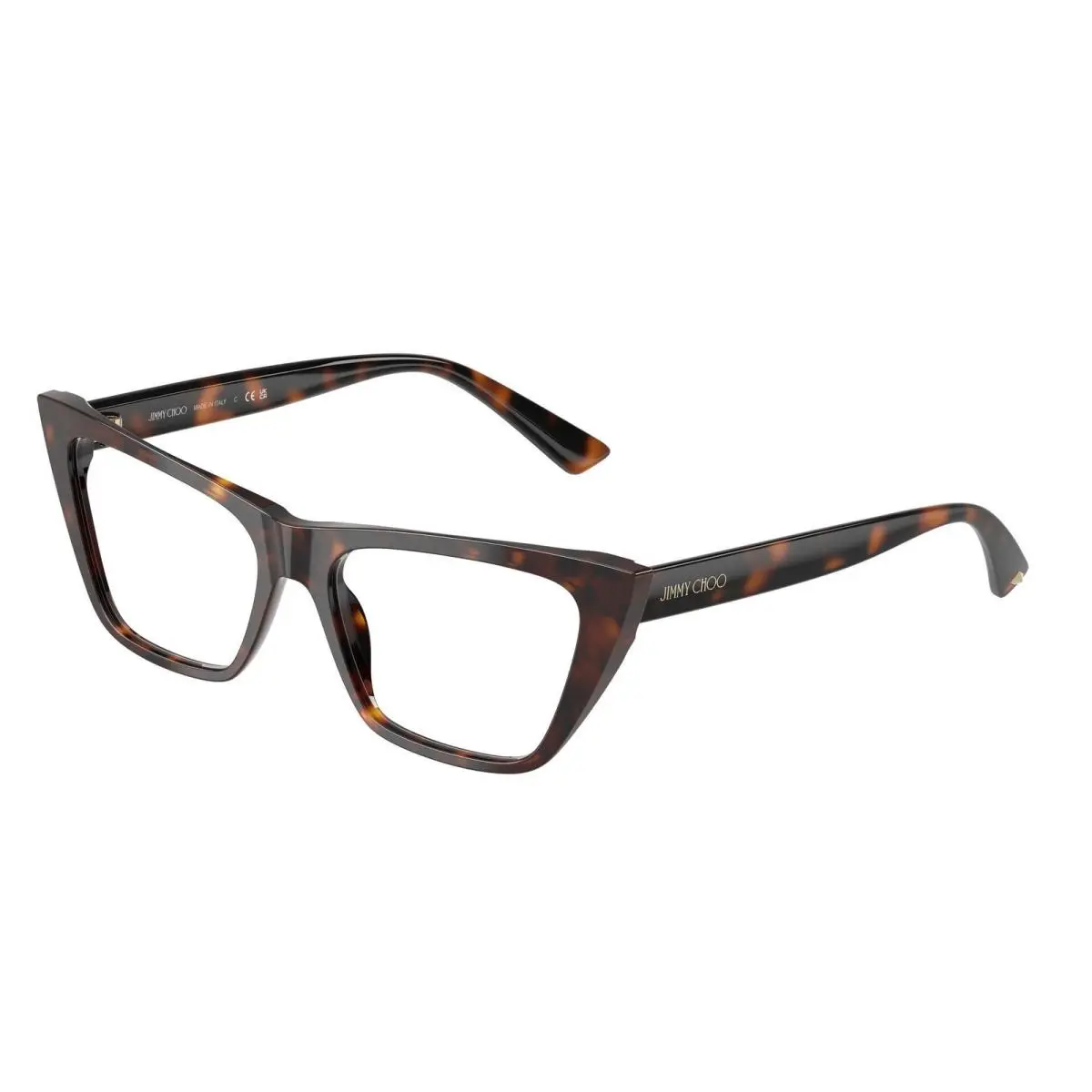 JC 3025 Havana Demo Lens 5002 Size 54 Eyeglasses by Jimmy Choo