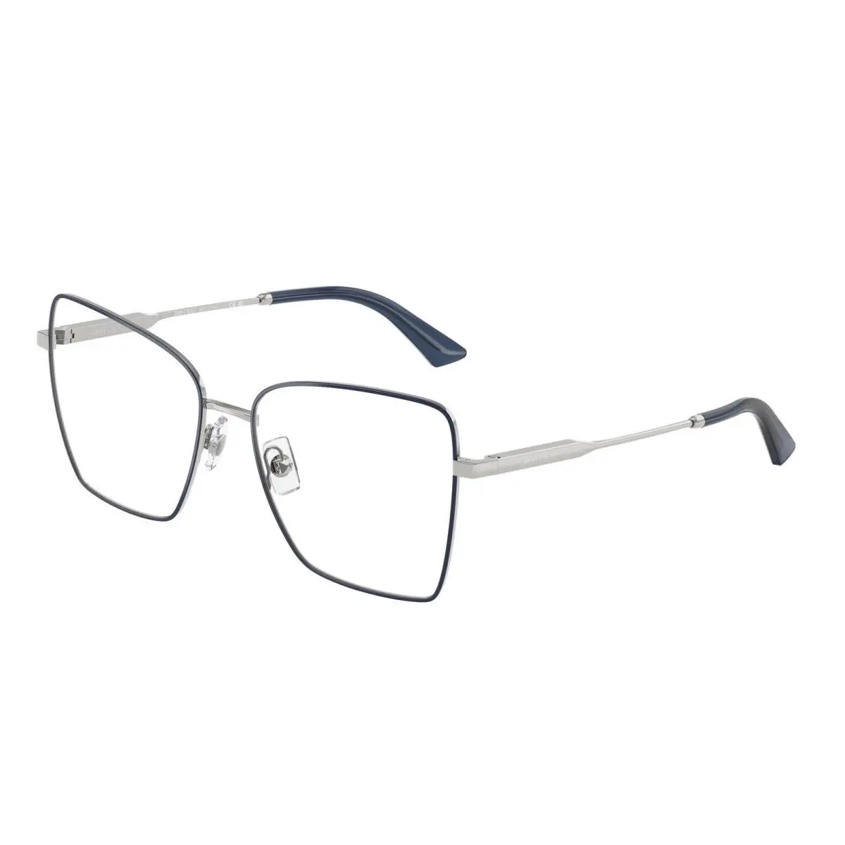 Jimmy Choo JC 2007 Silver/ Blue / Demo Lens 3021 Size 55 Eyeglasses
