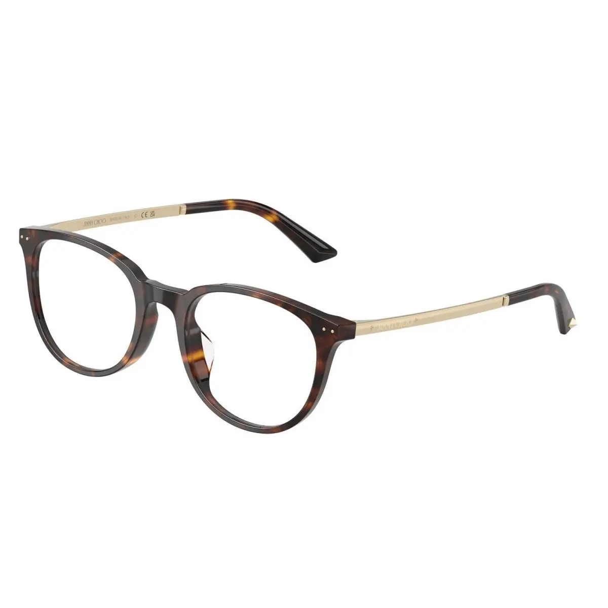 JC 3055 D Havana Demo Lens 5002 Size 52 Eyeglasses by Jimmy Choo