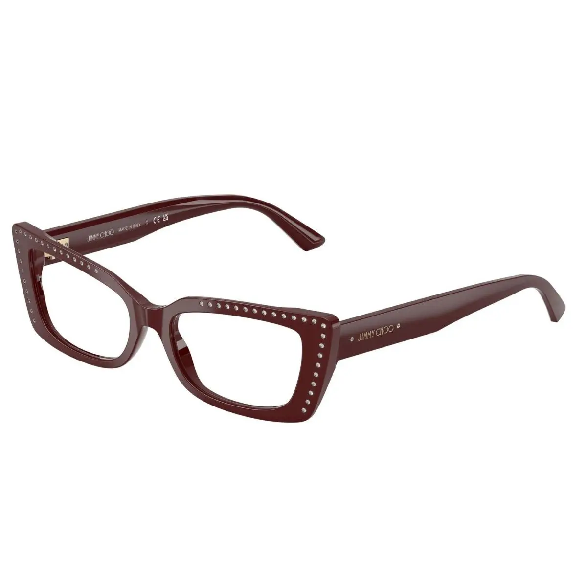 Jimmy Choo JC 3018 B Cranberry / Demo Lens 5057 Size 53 Eyeglasses