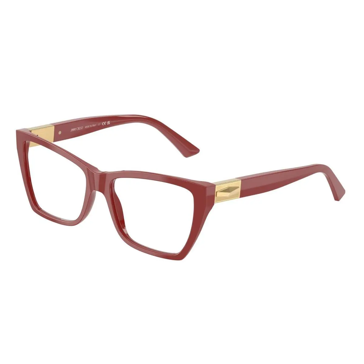 JC 3028 Cranberry / Demo Lens 5013 Size 52 Eyeglasses by Jimmy Choo