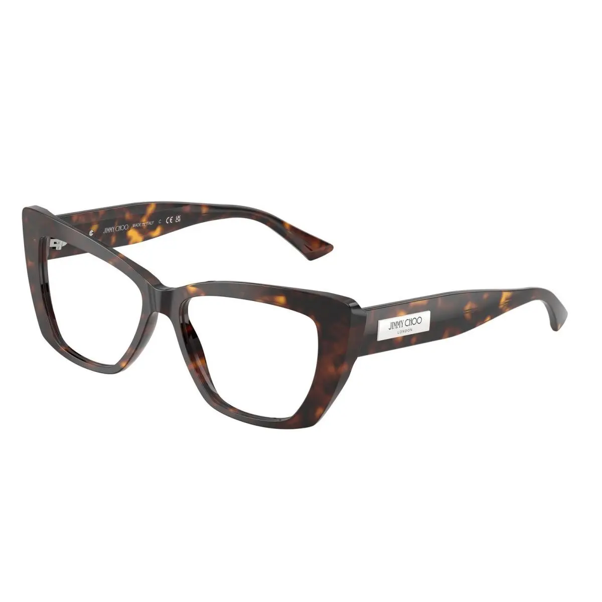 JC 3036 Havana Demo Lens 5002 Size 54 Eyeglasses by Jimmy Choo