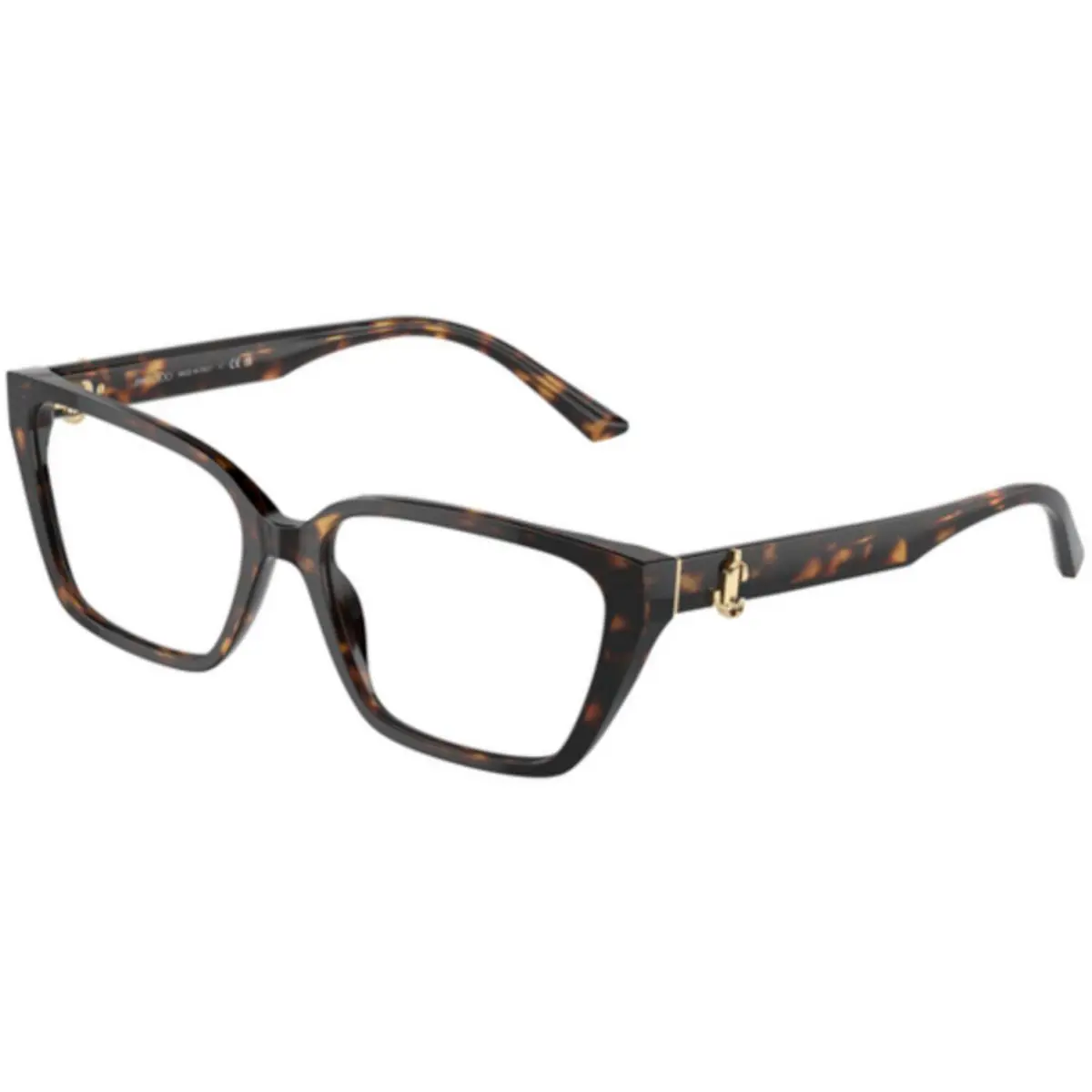 JC 3008 Havana Demo Lens 5002 Size 55 Eyeglasses by Jimmy Choo