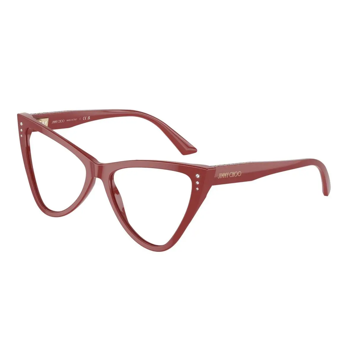JC 3004 B Red 5013 Size 52 Eyeglasses by Jimmy Choo