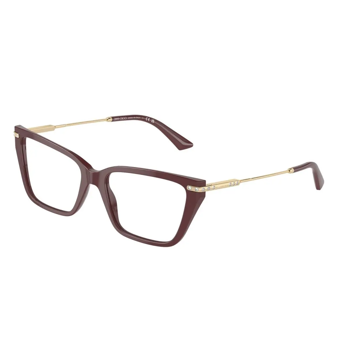 JC 3002 B Red 5018 Size 55 Eyeglasses by Jimmy Choo