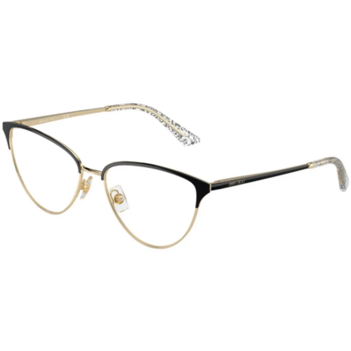 Jimmy Choo JC 2002 Pale Gold/black / Demo Lens 3015 Size 53 Eyeglasses