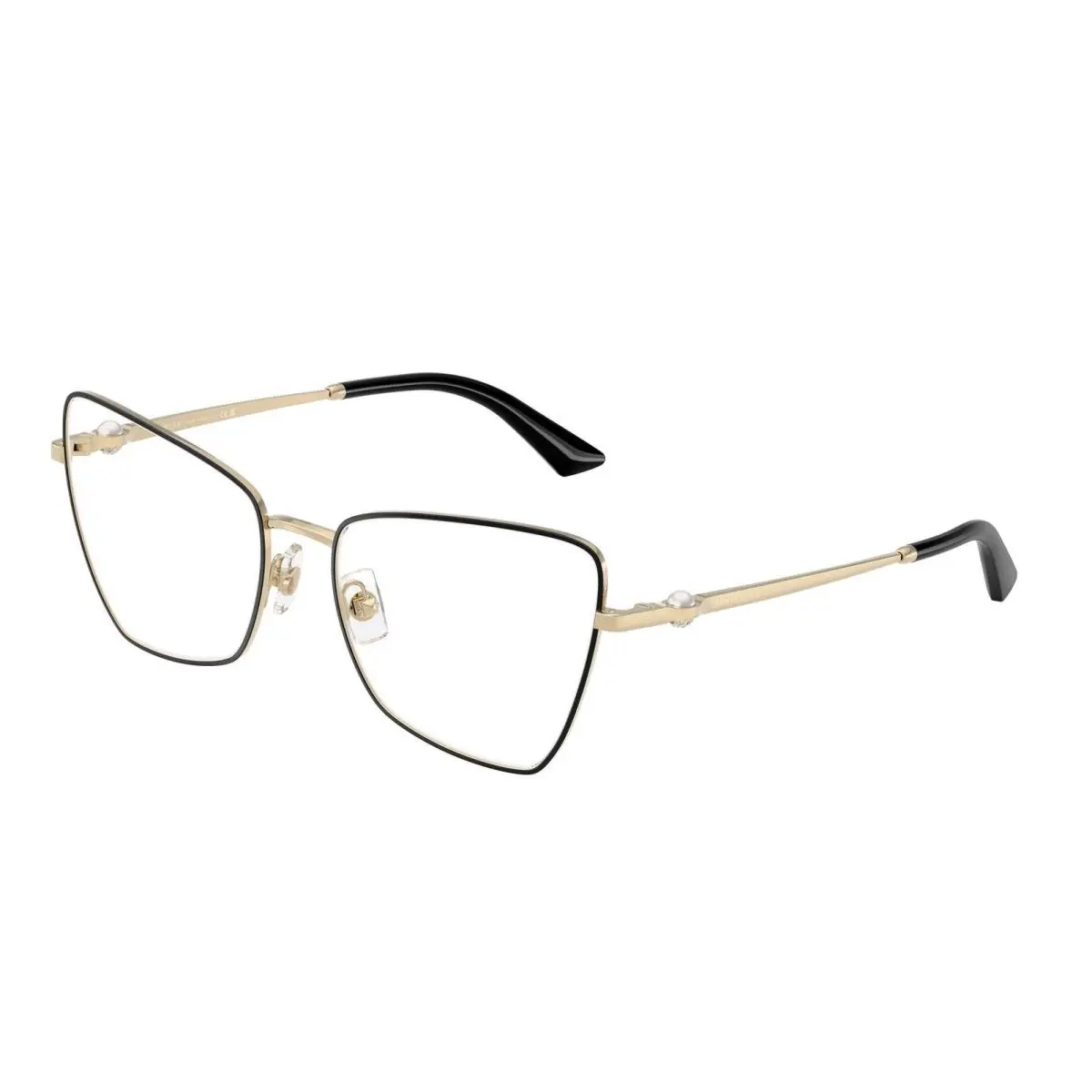 Jimmy Choo JC 2010 HB Pale Gold/black / Demo Lens 3010 Size 54 Eyeglasses
