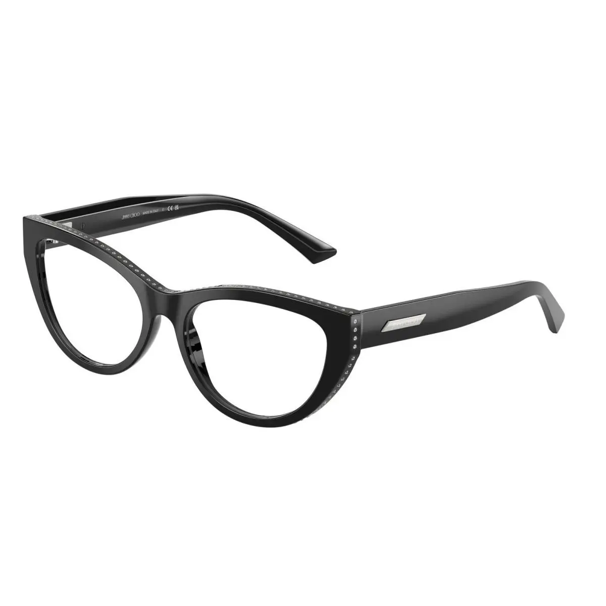 JC 3030 B Black Demo Lens 5000 Size 53 Eyeglasses by Jimmy Choo