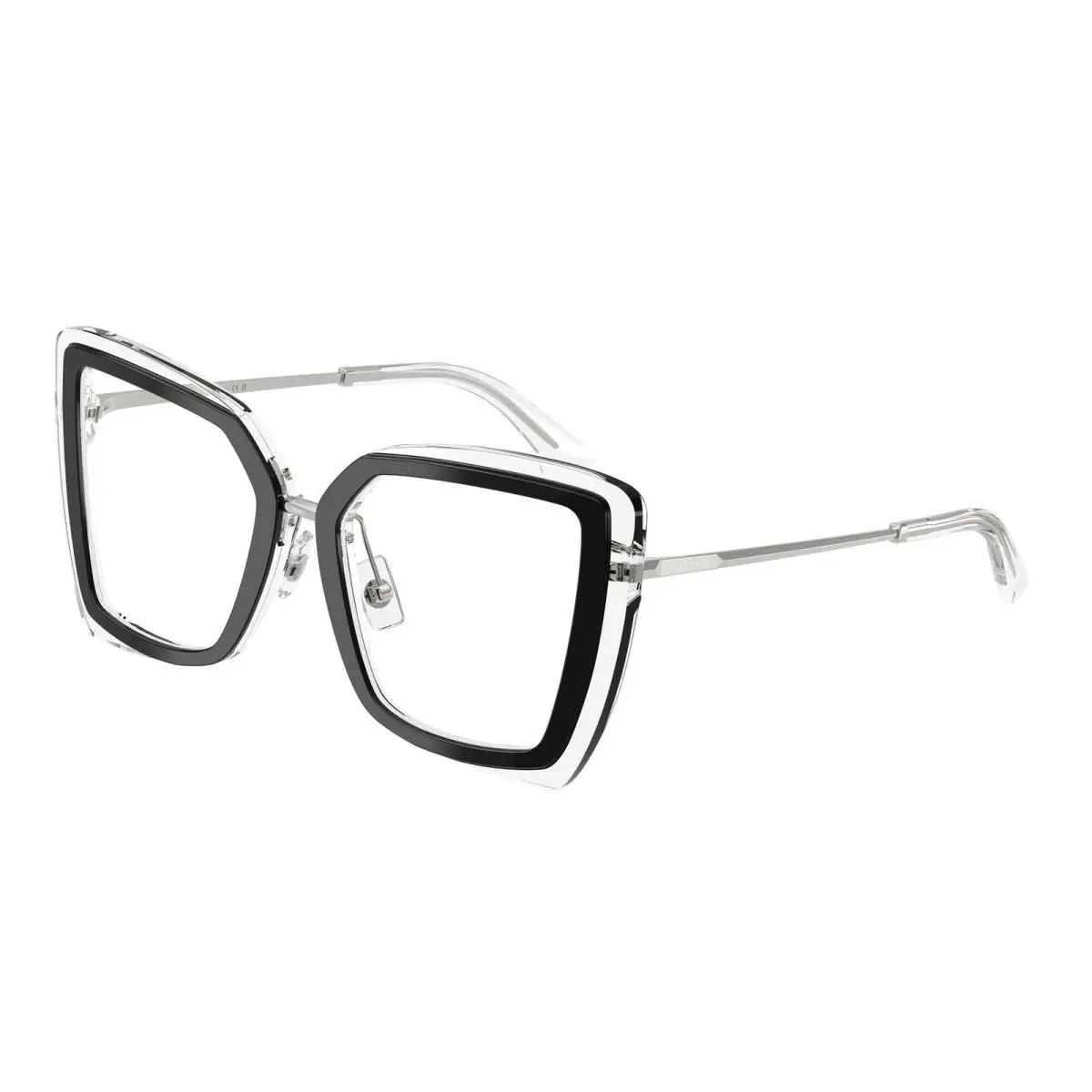 JC 3059 Black Crystal Demo Lens 5102 Size 50 Eyeglasses by Jimmy Choo