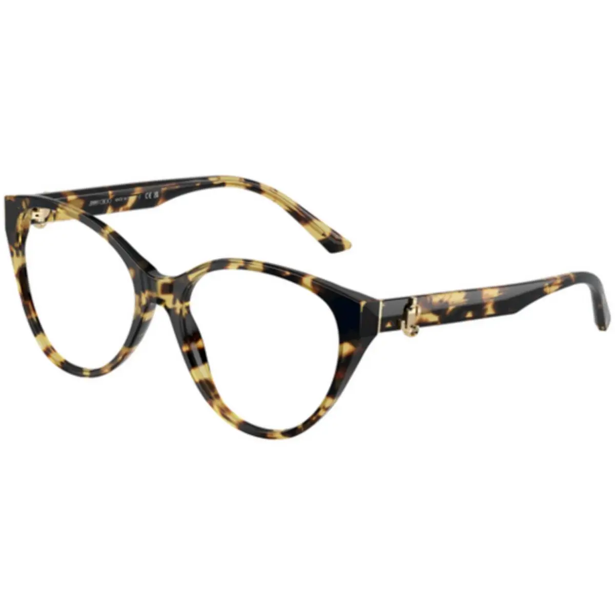 Jimmy Choo JC 3009 Yellow Havana Demo Lens 5004 Size 54 Eyeglasses