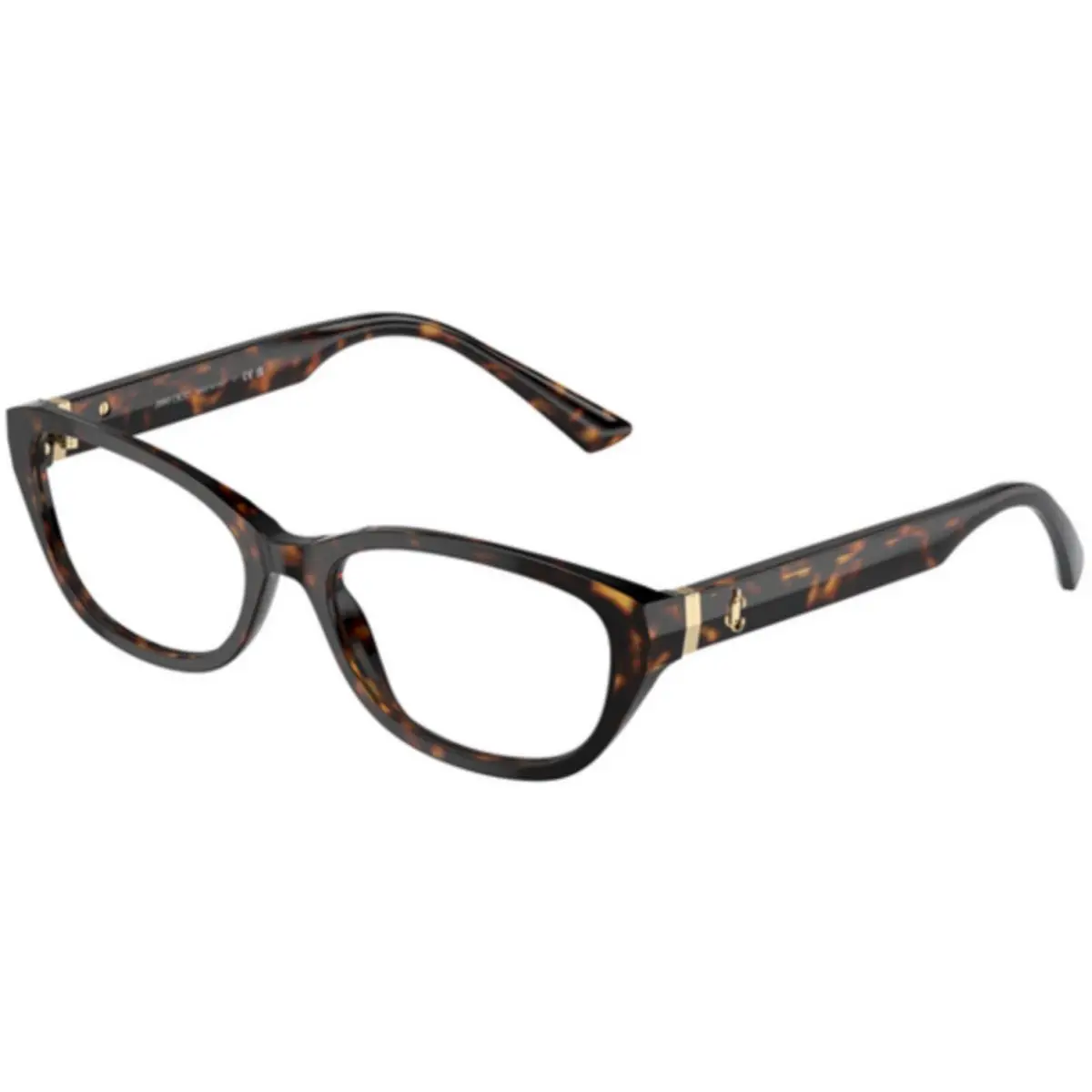 JC 3015 Havana Demo Lens 5002 Size 53 Eyeglasses by Jimmy Choo