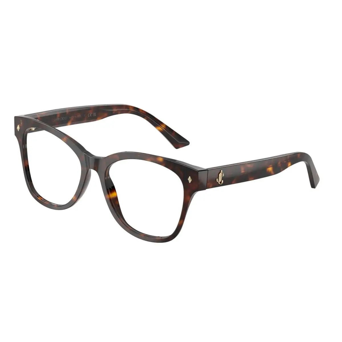 JC 3056 Havana Demo Lens 5002 Size 54 Eyeglasses by Jimmy Choo