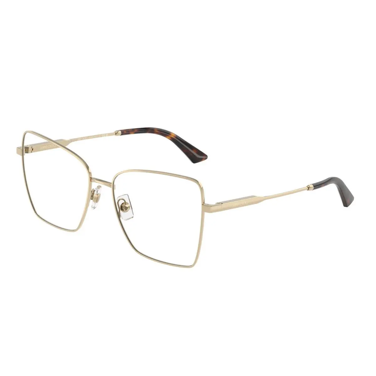 JC 2007 Pale Gold Demo Lens 3006 Size 53 Eyeglasses by Jimmy Choo