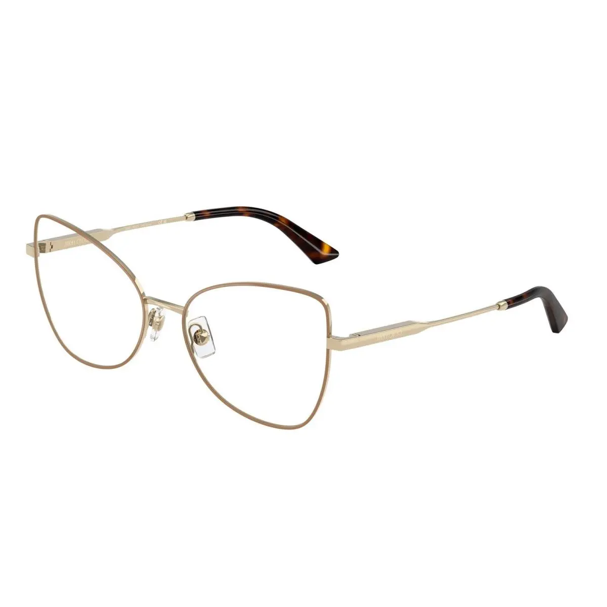 Jimmy Choo JC 2006 Pale Gold/biscuit / Demo Lens 3019 Size 55 Eyeglasses