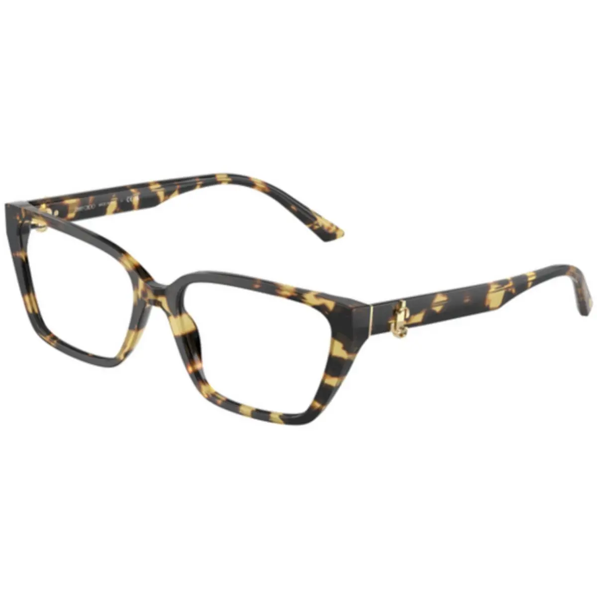 Jimmy Choo JC 3008 Yellow Havana Demo Lens 5004 Size 53 Eyeglasses
