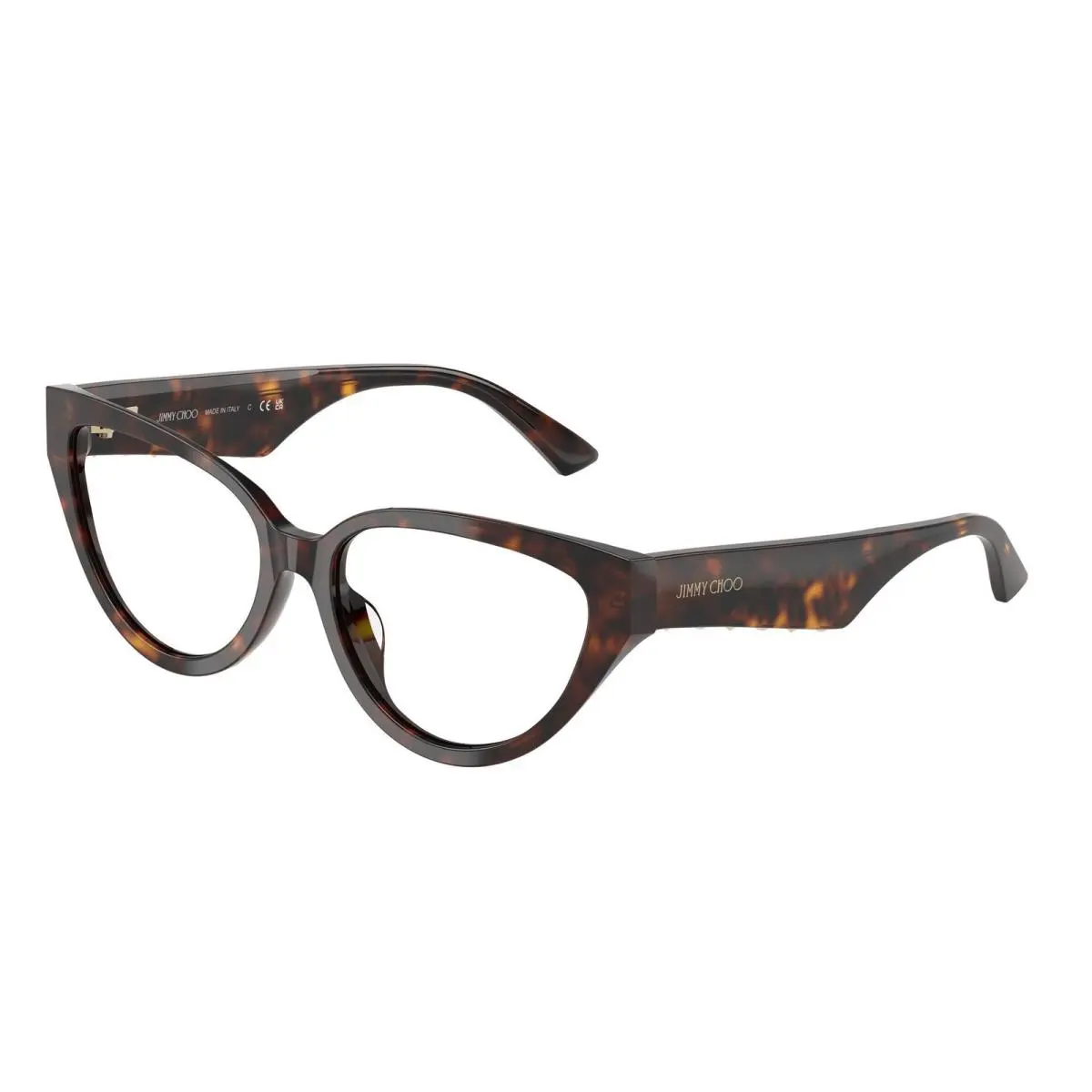 JC 3023 HU Havana Demo Lens 5002 Size 55 Eyeglasses by Jimmy Choo