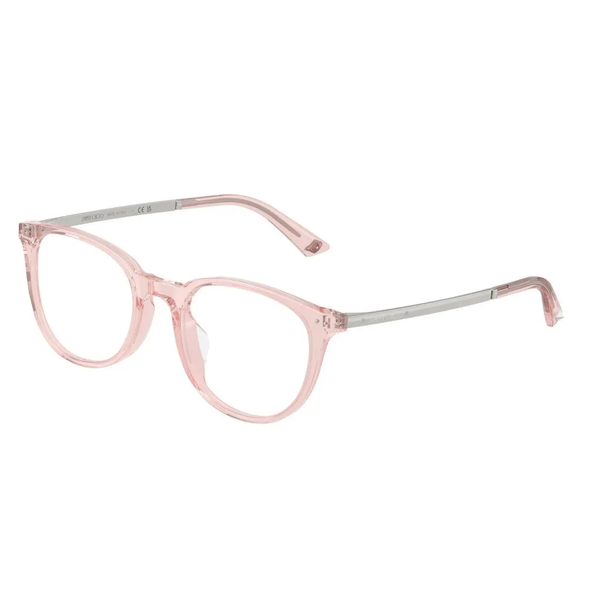 Jimmy Choo JC 3055 D Transparent Pink Demo Lens 5034 Size 52 Eyeglasses