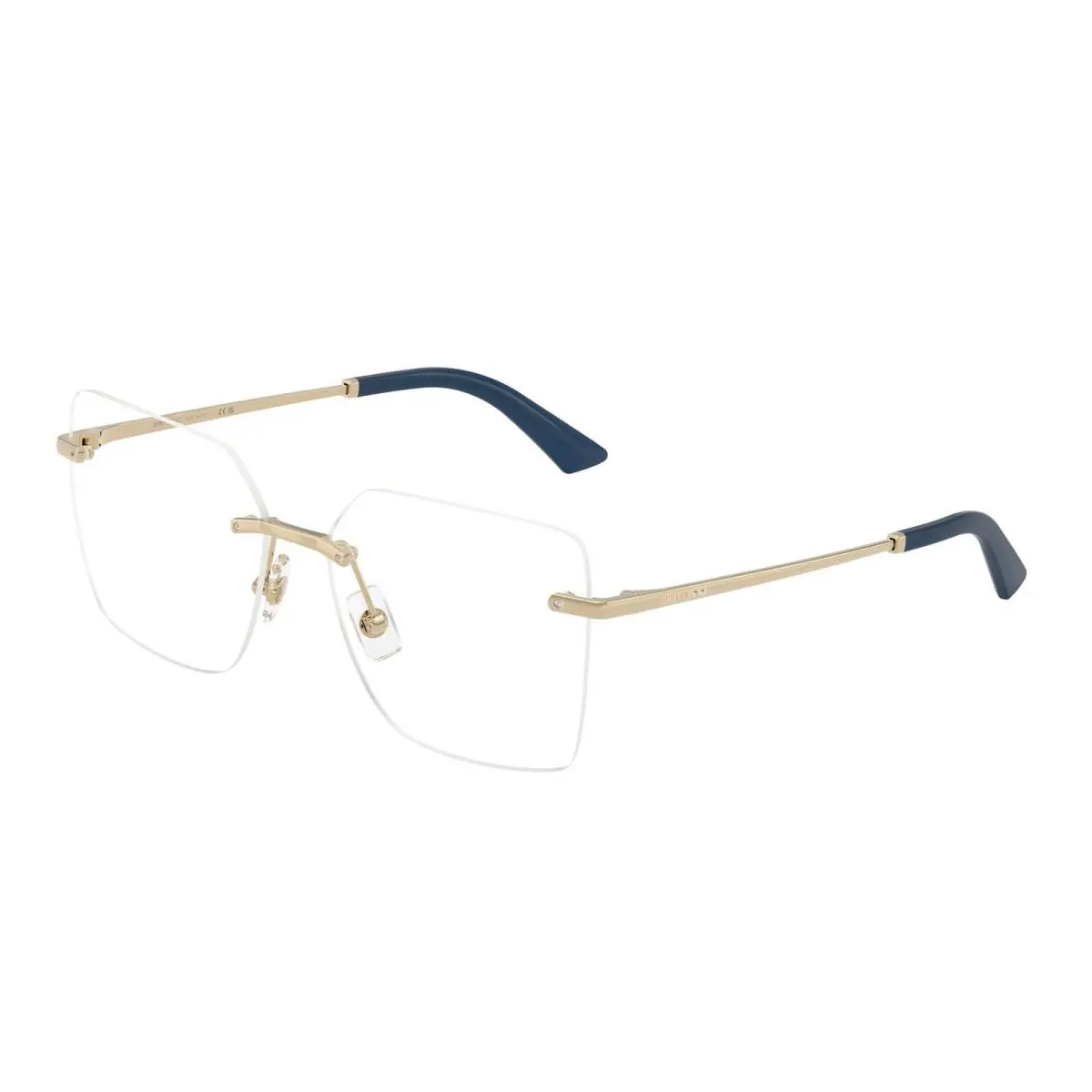 JC 2020 B Pale Gold Demo Lens 3027 Size 55 Eyeglasses by Jimmy Choo