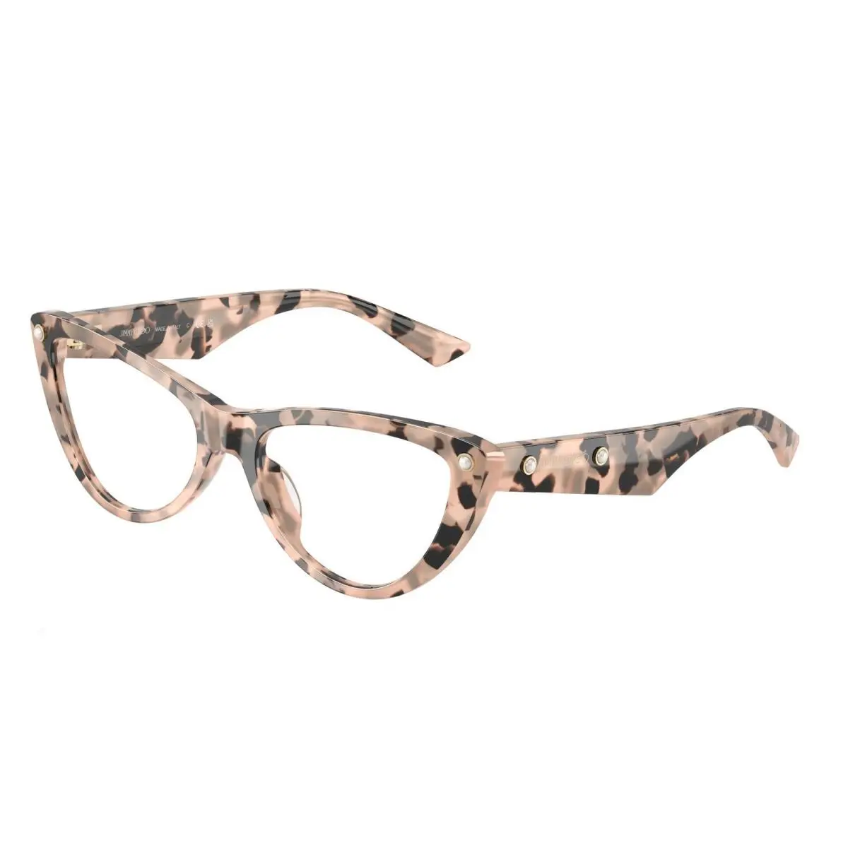 JC 3044 HU Pink Havana Demo Lens 5080 Size 52 Eyeglasses by Jimmy Choo