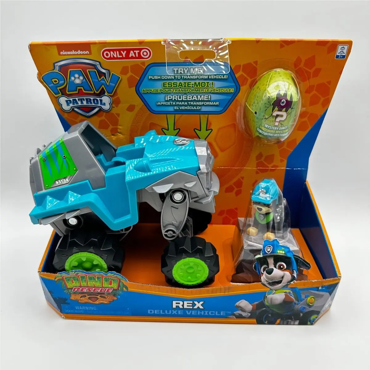 Spin Master Paw Patrol Dino Rescue Rex Deluxe Vehicle Toy Set