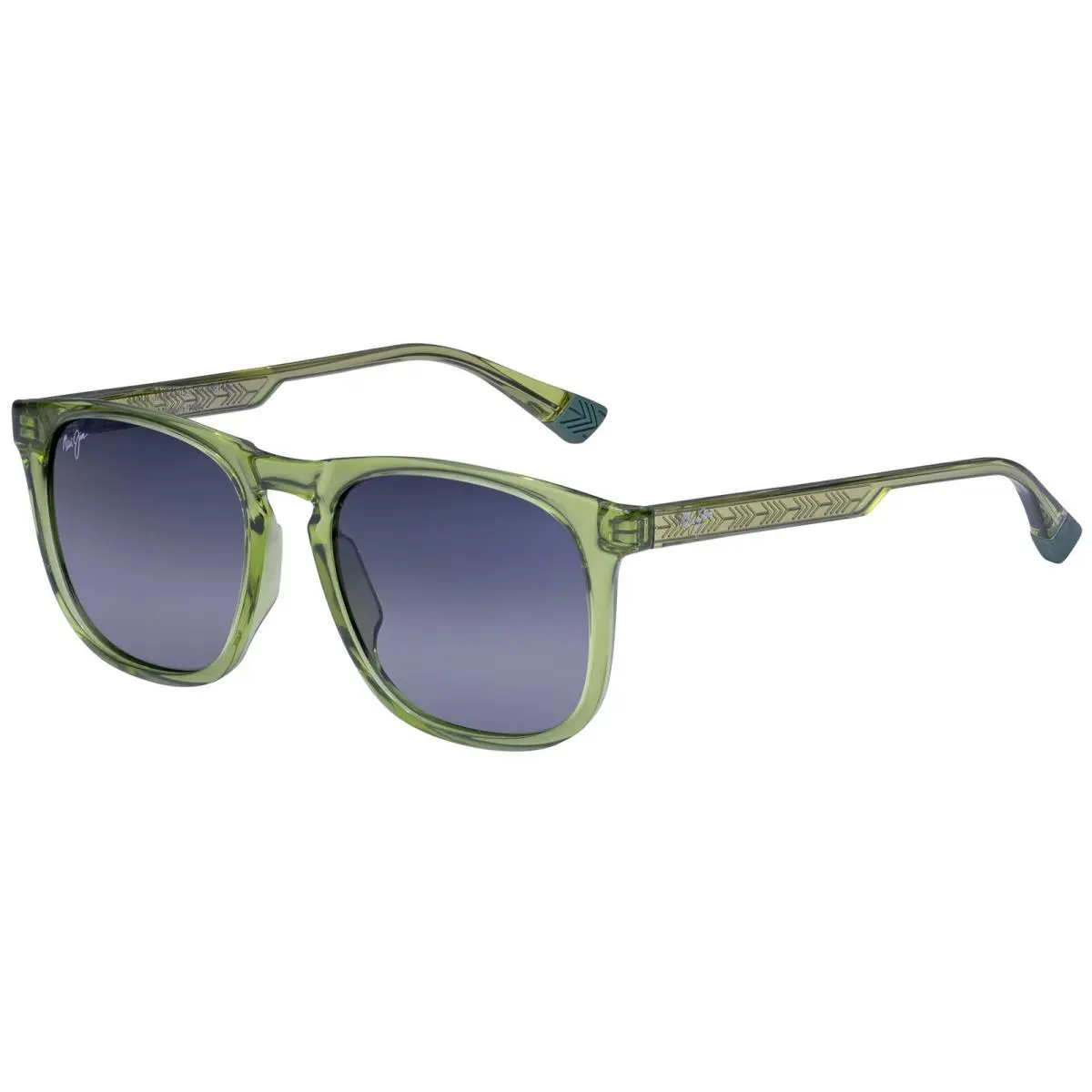 Kupa`a Green Polarized Soft Square w/ Glass Lens - GS641-15 - Italy by Maui Jim