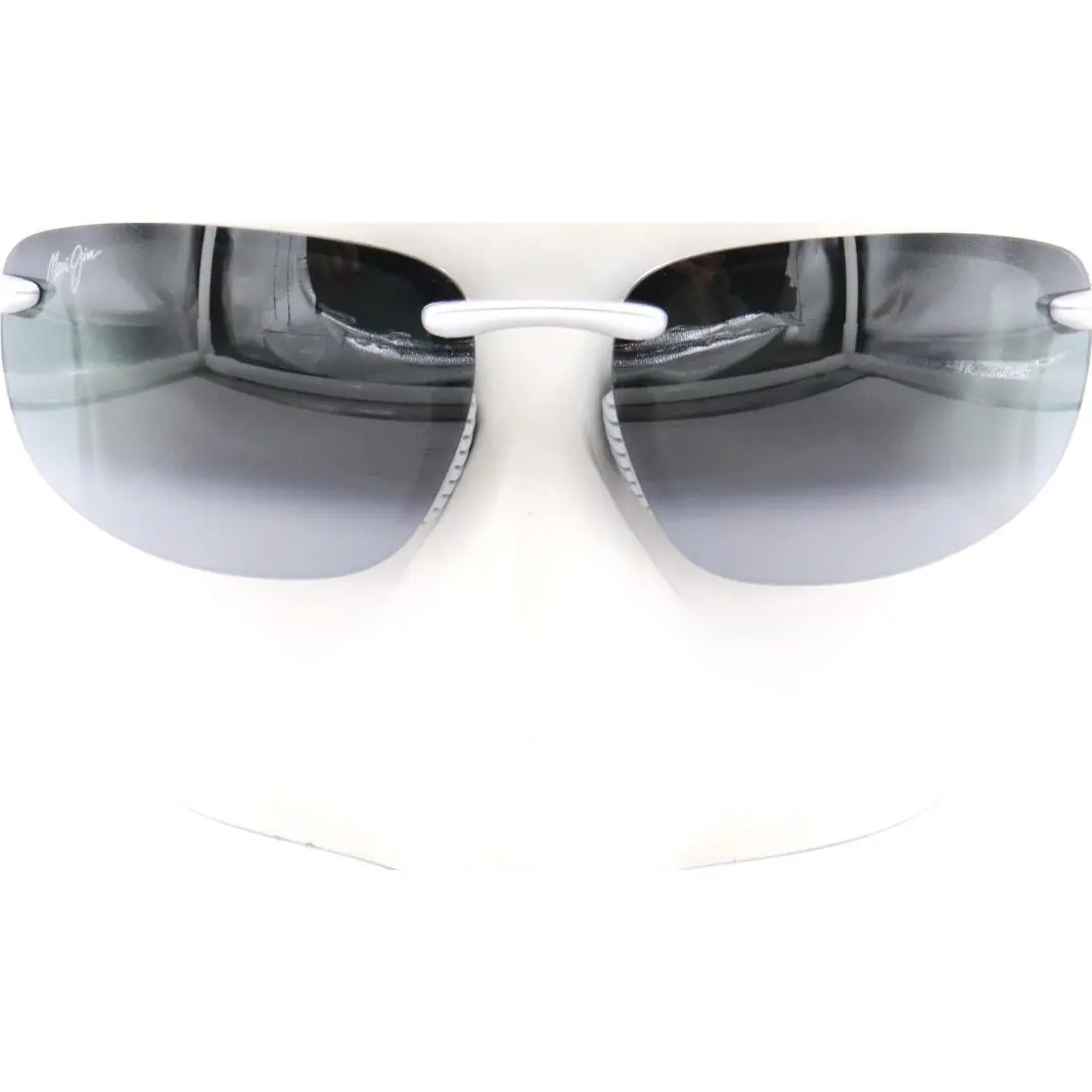 Ho`okipa Ultra Metallic Gray Sunglasses 676-17 / MJ0676S-002 by Maui Jim