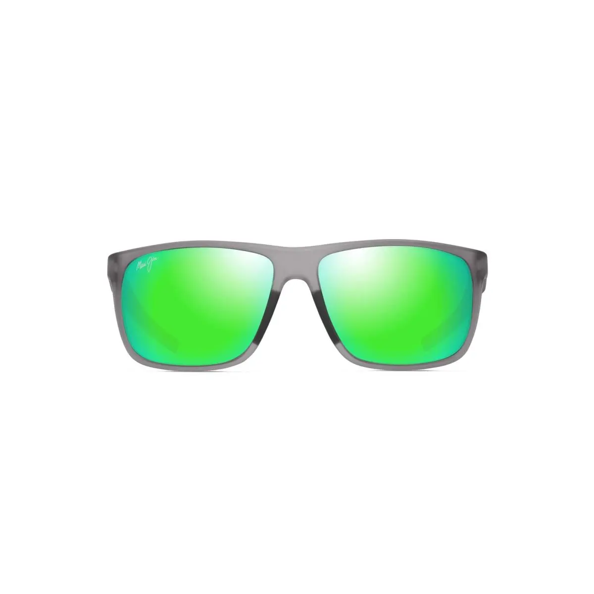 Maui Jim Men`s Lehopulu 598 Polarized Rectangle Sunglasses Matte Transparent