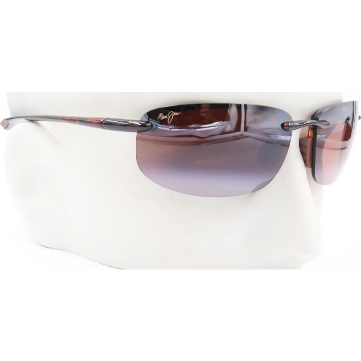 Ho`okipa Tortoise Semi-rimless Sunglasses R407-10 / MJ0407S-003 by Maui Jim